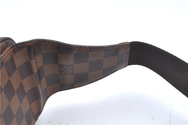 Authentic Louis Vuitton Damier Geronimos Waist Body Bag N51994 LV J7677