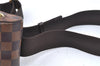 Authentic Louis Vuitton Damier Geronimos Waist Body Bag N51994 LV J7677