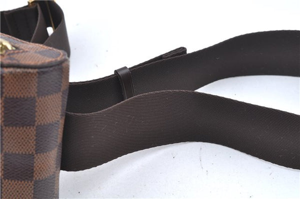 Authentic Louis Vuitton Damier Geronimos Waist Body Bag N51994 LV J7677