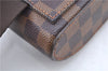 Authentic Louis Vuitton Damier Geronimos Waist Body Bag N51994 LV J7677