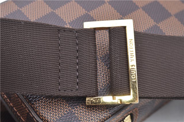 Authentic Louis Vuitton Damier Geronimos Waist Body Bag N51994 LV J7677
