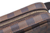 Authentic Louis Vuitton Damier Geronimos Waist Body Bag N51994 LV J7677