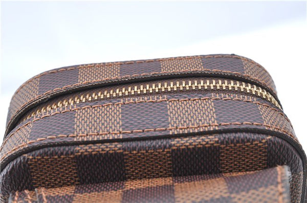 Authentic Louis Vuitton Damier Geronimos Waist Body Bag N51994 LV J7677