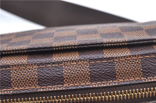 Authentic Louis Vuitton Damier Geronimos Waist Body Bag N51994 LV J7677