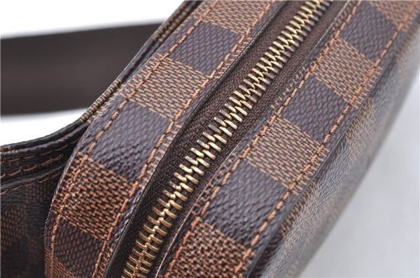 Authentic Louis Vuitton Damier Geronimos Waist Body Bag N51994 LV J7677