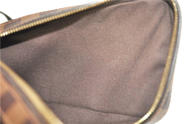 Authentic Louis Vuitton Damier Geronimos Waist Body Bag N51994 LV J7677