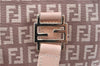 Authentic FENDI Zucchino Hand Tote Bag Purse Canvas Leather Light Pink  J7680