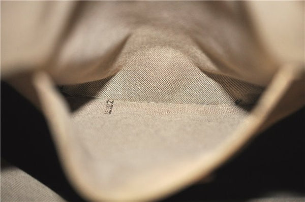 Authentic FENDI Zucchino Hand Tote Bag Purse Canvas Leather Light Pink  J7680