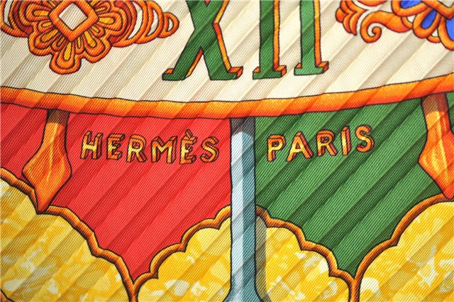 Authentic HERMES Pleats Scarf 