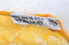 Authentic HERMES Pleats Scarf "CARPE DIEM" Silk Orange Yellow J7690