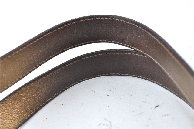 Authentic GUCCI Abbey Shoulder Tote Bag GG Canvas Leather 130736 Beige J7695