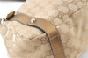 Authentic GUCCI Abbey Shoulder Tote Bag GG Canvas Leather 130736 Beige J7695