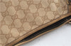 Authentic GUCCI Abbey Shoulder Tote Bag GG Canvas Leather 130736 Beige J7695