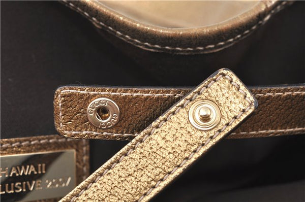 Authentic GUCCI Abbey Shoulder Tote Bag GG Canvas Leather 130736 Beige J7695