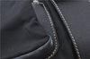 Authentic PRADA Nylon Tessuto Leather Shoulder Cross Body Bag Purse Black J7697