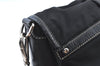 Authentic PRADA Nylon Tessuto Leather Shoulder Cross Body Bag Purse Black J7697