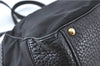 Authentic PRADA Nylon Leather Nappa Shoulder Hand Bag Purse Black J7709