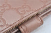 Authentic GUCCI Guccissima Leather Long Wallet Purse 233024 Pink Gold J7725