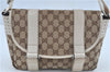 Authentic GUCCI Shoulder Cross Body Bag GG Canvas Leather 145858 Brown J7729