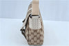 Authentic GUCCI Shoulder Cross Body Bag GG Canvas Leather 145858 Brown J7729