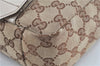 Authentic GUCCI Shoulder Cross Body Bag GG Canvas Leather 145858 Brown J7729