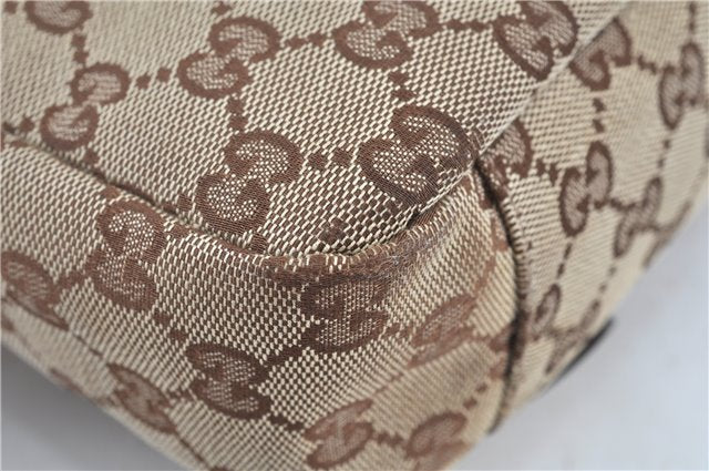 Authentic GUCCI Shoulder Cross Body Bag GG Canvas Leather 145858 Brown J7729