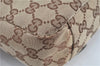 Authentic GUCCI Shoulder Cross Body Bag GG Canvas Leather 145858 Brown J7729