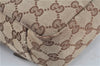Authentic GUCCI Shoulder Cross Body Bag GG Canvas Leather 145858 Brown J7729