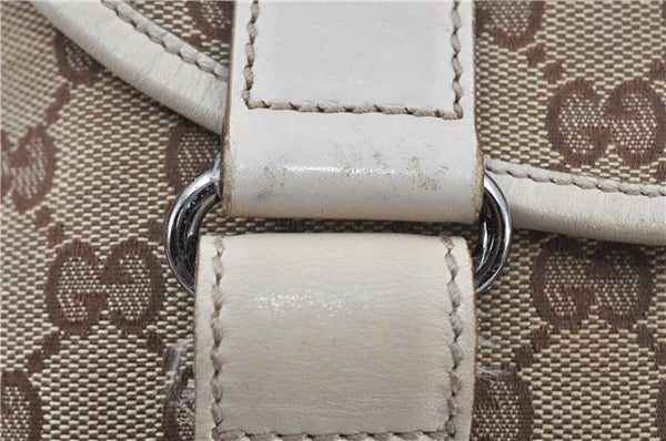 Authentic GUCCI Shoulder Cross Body Bag GG Canvas Leather 145858 Brown J7729