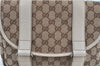 Authentic GUCCI Shoulder Cross Body Bag GG Canvas Leather 145858 Brown J7729