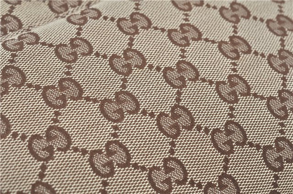 Authentic GUCCI Shoulder Cross Body Bag GG Canvas Leather 145858 Brown J7729