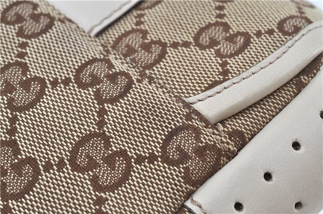 Authentic GUCCI Shoulder Cross Body Bag GG Canvas Leather 145858 Brown J7729