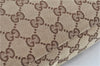 Authentic GUCCI Shoulder Cross Body Bag GG Canvas Leather 145858 Brown J7729