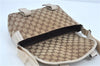 Authentic GUCCI Shoulder Cross Body Bag GG Canvas Leather 145858 Brown J7729