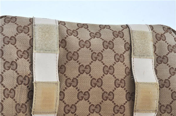 Authentic GUCCI Shoulder Cross Body Bag GG Canvas Leather 145858 Brown J7729
