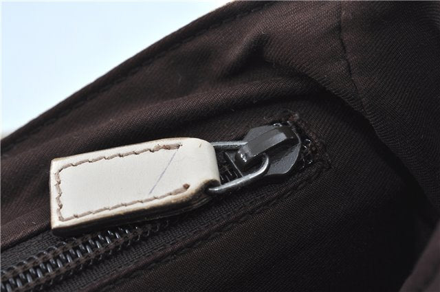 Authentic GUCCI Shoulder Cross Body Bag GG Canvas Leather 145858 Brown J7729