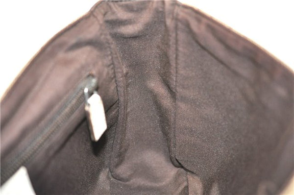 Authentic GUCCI Shoulder Cross Body Bag GG Canvas Leather 145858 Brown J7729