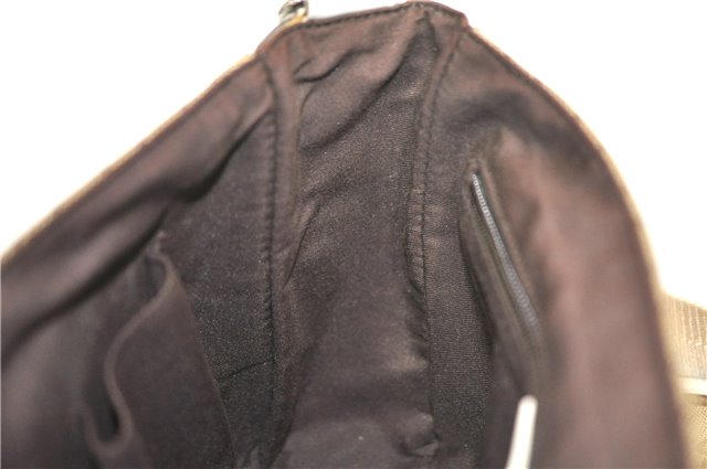 Authentic GUCCI Shoulder Cross Body Bag GG Canvas Leather 145858 Brown J7729