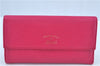 Authentic GUCCI Swing Long Wallet Purse Leather 354496 Pink Box J7730