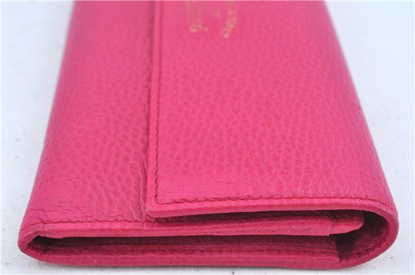 Authentic GUCCI Swing Long Wallet Purse Leather 354496 Pink Box J7730