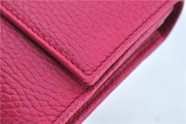 Authentic GUCCI Swing Long Wallet Purse Leather 354496 Pink Box J7730