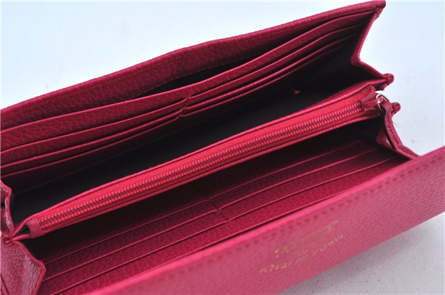 Authentic GUCCI Swing Long Wallet Purse Leather 354496 Pink Box J7730