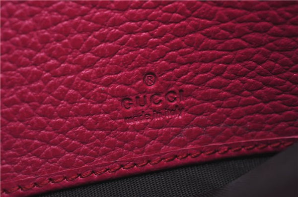 Authentic GUCCI Swing Long Wallet Purse Leather 354496 Pink Box J7730