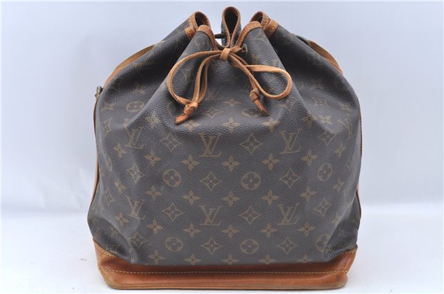 Authentic Louis Vuitton Monogram Noe Shoulder Drawstring Bag M42224 LV J7741