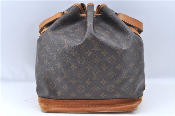 Authentic Louis Vuitton Monogram Noe Shoulder Drawstring Bag M42224 LV J7741