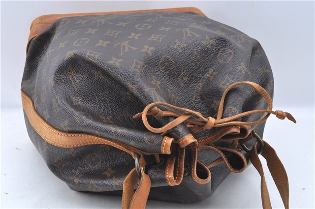 Authentic Louis Vuitton Monogram Noe Shoulder Drawstring Bag M42224 LV J7741