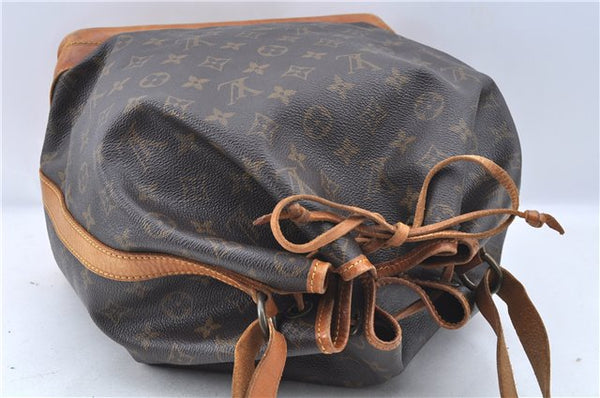 Authentic Louis Vuitton Monogram Noe Shoulder Drawstring Bag M42224 LV J7741