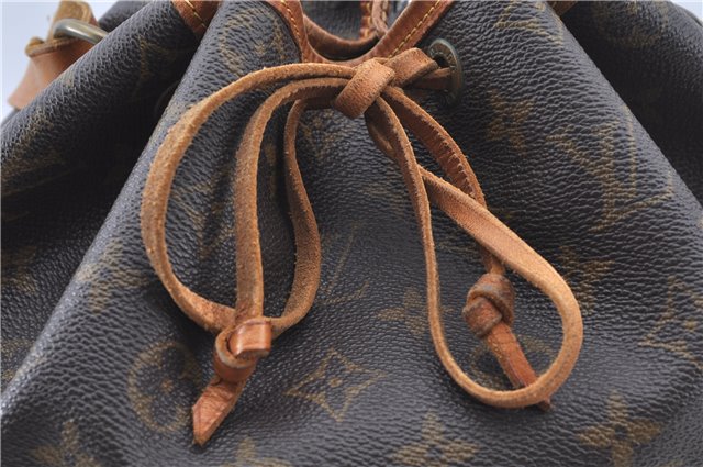 Authentic Louis Vuitton Monogram Noe Shoulder Drawstring Bag M42224 LV J7741