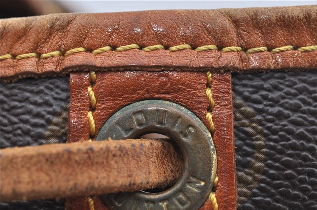 Authentic Louis Vuitton Monogram Noe Shoulder Drawstring Bag M42224 LV J7741