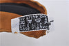 Authentic HERMES Carre 90 Scarf "Au Gre du Vent" Silk Brown Black Box J7749